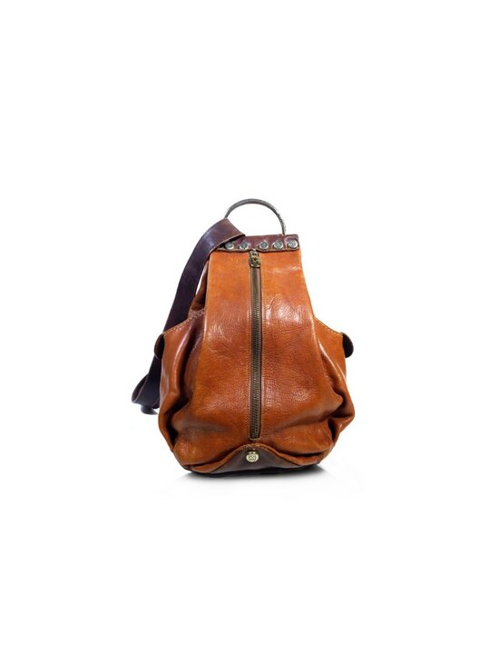 VTG Marino Orlandi Made in Italy Caramel Leather Backpack main image 5